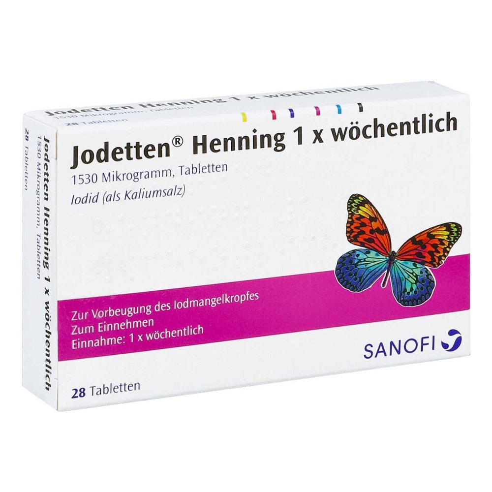 Sanofi-Aventis Deutschland GmbH Jodetten Henning 1x wöchentlich 1530 Mikrogramm 00271006