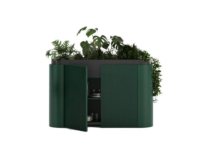 PUNT MOBLES buffet meuble DUNE PLANTER (Forest green - MDF)