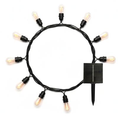 Lumisky Solar-Lichterkette FLAMME 10 LED Flamme 8M Plastik Transparent