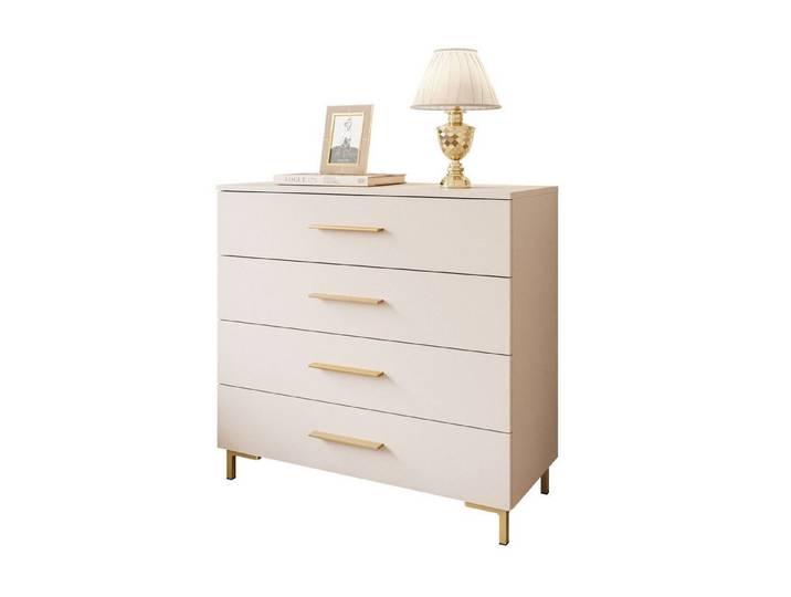 Lookway Kommode LINA KASCHMIR 4S mit LED Beleuchtung, 95x40x86 cm