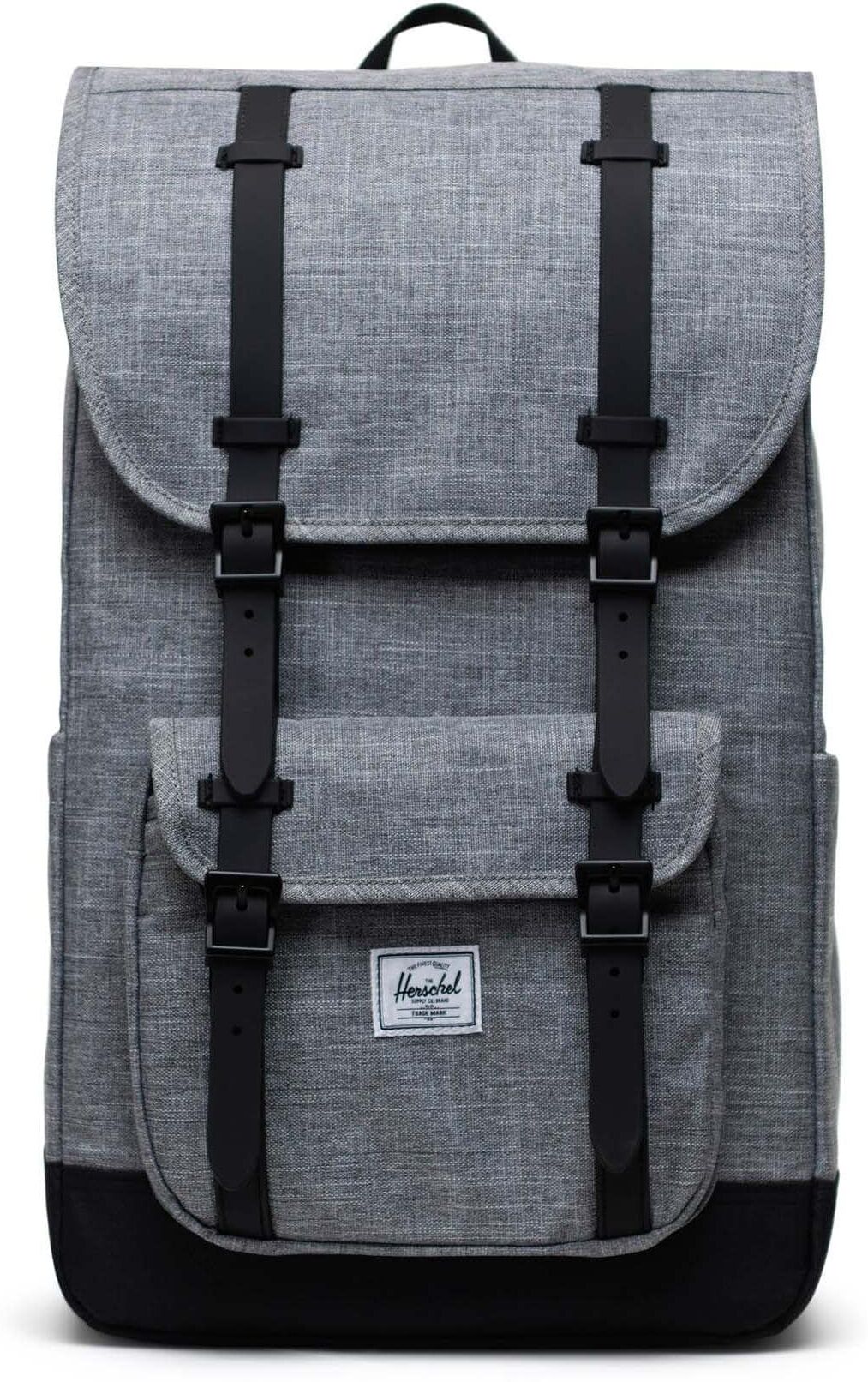 Rucksack HERSCHEL "Little America", grau, Rucksäcke, Damen, B/H/T: 28cm x 48cm x 18cm, Rucksack, B:28cm H:48cm T:18cm grau B/H/T: 28cm x 48cm x 18cm