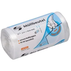 DEISS 49902 Müllbeutel - 30 l, HDPE, 100 Stück
