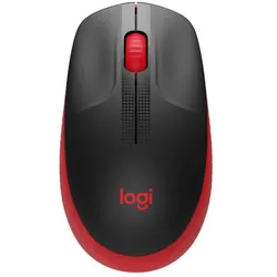 Logitech M190 Full-Size Wireless Maus (kabellos, rot)