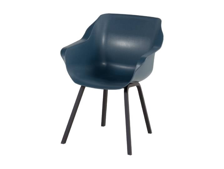 4er Set Hartman Sophie Sessel Aluminium/Kunststoff Blau