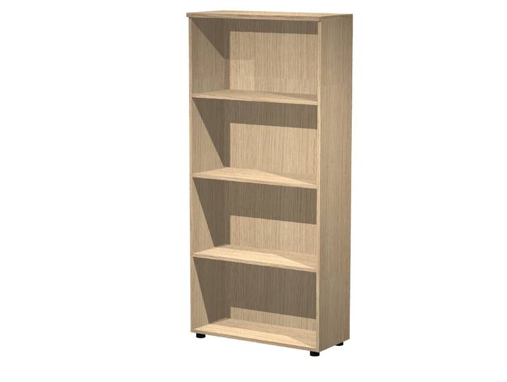 Bibliothèque haute Pronto - L.80 x H.180 cm - Sans porte - Chêne