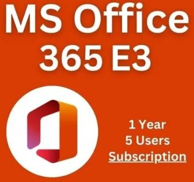 Microsoft Office 365 E3 5 Devices 1 Year License Key GLOBAL