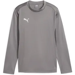 Puma, Jungen, Sportshirt, teamGOAL Training Sweat Jr (164), Grau, 164