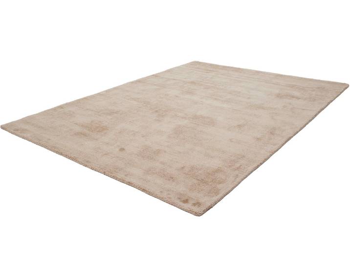 Teppich OBSESSION My Maori 220 , beige, B:140cm H:13mm L:200cm, Viskose, Teppiche, Teppich, Uni-Farben, Material: 100% Viskose, handgewebt, grosse Farbauswahl