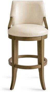 "Roland Swivel Bar & Counter Stool - Bar Height (30"" Seat), Harvest, Harvest/Marbled Bone/Bar Height - Grandin Road"