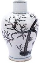 Legend of ASIA Baluster Dynasty Magpie on Treetop Floor Vase