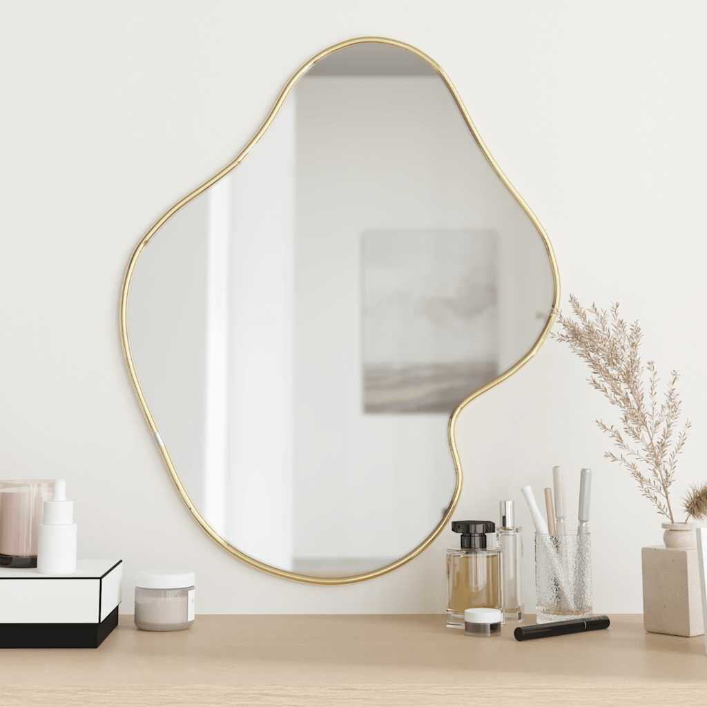 Lily Manor Wall Mirror Gold 60 cm H x 50 cm W
