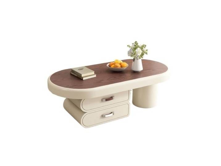 9bbhfJw4R Couchtisch im Landhausstil Teetisch Wohnzimmer Zuhause Kleine Wohnung Modern Einfach Licht Luxus High-End(100x60x40cm)