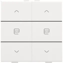 Niko Züblin 154-51036 Zweifach Taster für Niko Home Control, white coated 15451036