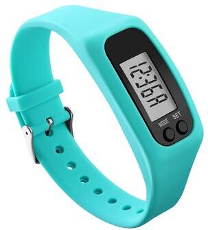 Smart Shopping Spot ActiveStep LED Pedometer Bracelet Step Tracker With Calorie Counter For Walking & Running mint Green