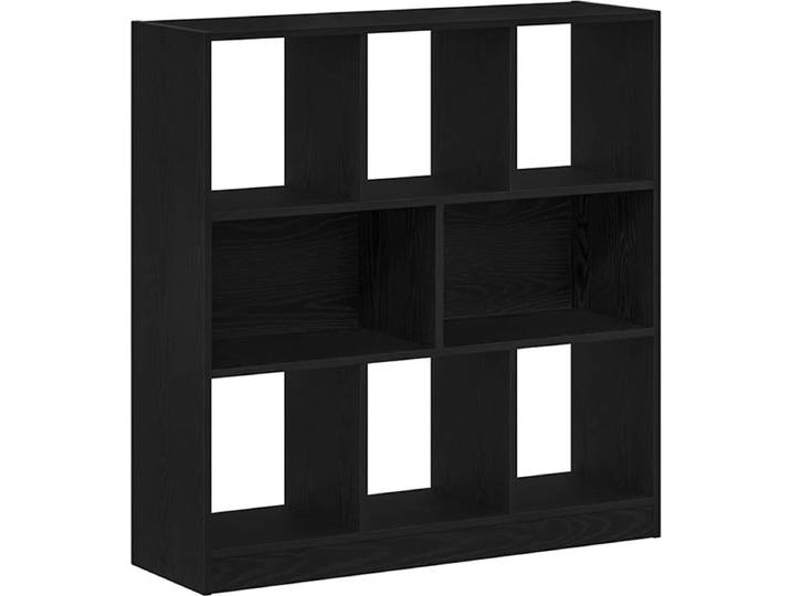 vidaXL - Boekenkast - 97\,5x29\,5x100 - cm - spaanplaat - zwart - eikenkleurig