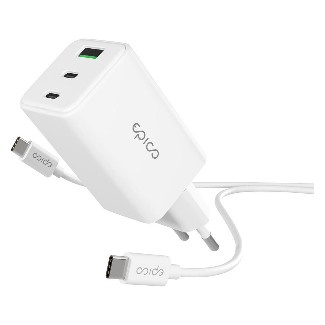 Epico UltraBoost EA465 GaN Wall Charger Bundle (65 W, 3 Ports) (9915101100199)