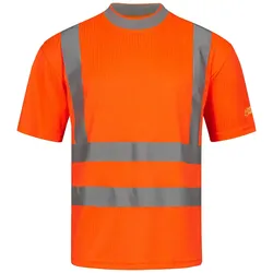 Warnschutz T-Shirt Kl. 2 mit UV-Schutz - M - Orange