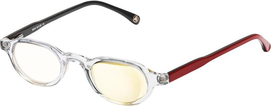 Lupenhalbbrille Kunststoff Mono Rot rechts 10x / +40