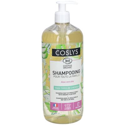 Coslys Shampoing Famille Aloe Vera Bio Tous Types De Cheveux Flacon Pompe 1000ml 1000 ml Shampoo