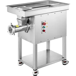 VEVOR kommerzieller Fleischwolf 9,98 kg/min elektrischer Fleischwolf 2200 W mit Klingen & Mahlplatten, Wurstmaschine, gewerblicher Fleischwolf aus Edelstahl für Küche Restaurant Metzgerei