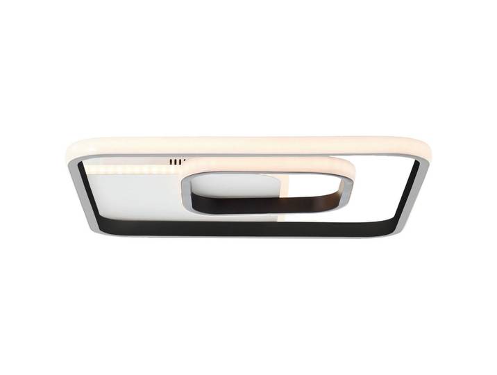 Brilliant Led-Deckenleuchte Merapi, Schwarz, Weiß, Metall, Kunststoff, 40.4x5.6 cm, Lampen & Leuchten, LED Beleuchtung, LED-Deckenleuchten