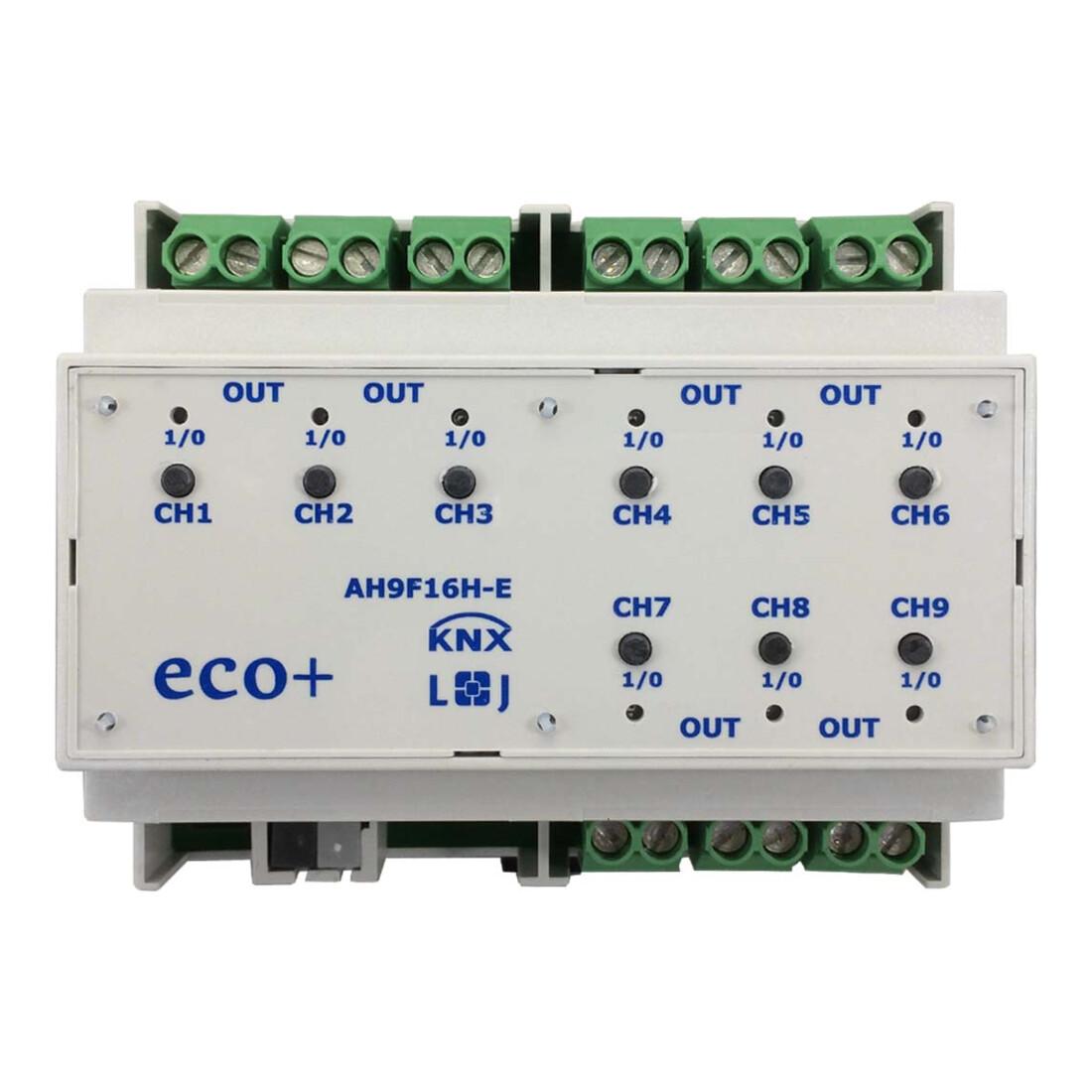 Lingg&Janke KNX Schaltaktor eco+ 9-fach 16A 6TE AH9F16H-E ; Lingg & Janke (79238 / 79238SEC)