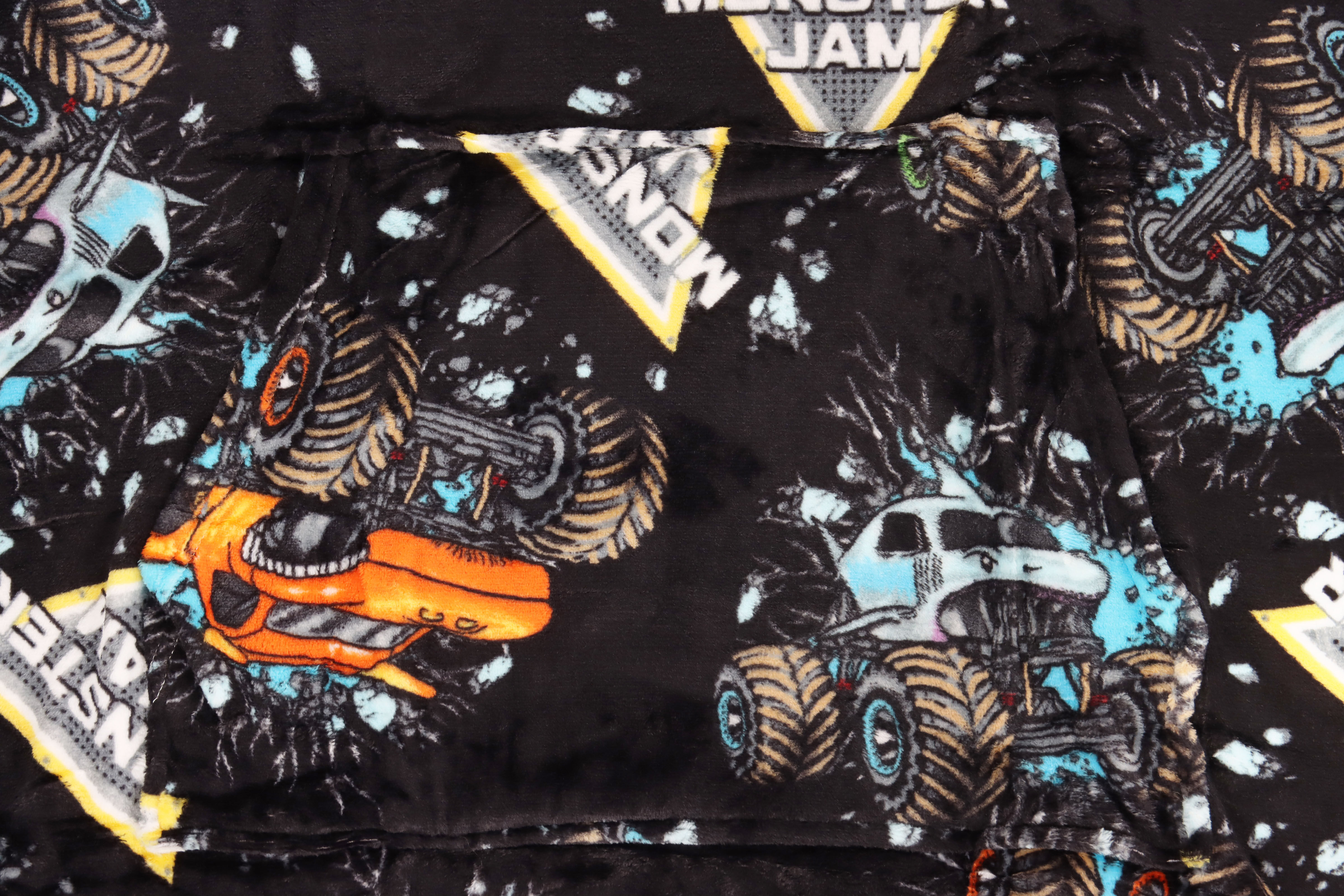 Monster Cable Wohndecke "Monster Jam Grave Digger", schwarz, B:86cm L:96cm, Polyester, Wohndecken, Wohndecke schwarz B/L: 86cm x 96cm