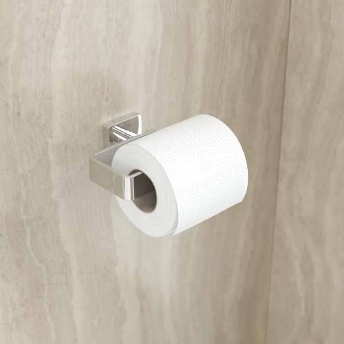 Villeroy und Boch Elements Striking Toilettenpapierhalter TVA15201400061 135x45x93mm, ohne Deckel, chrom