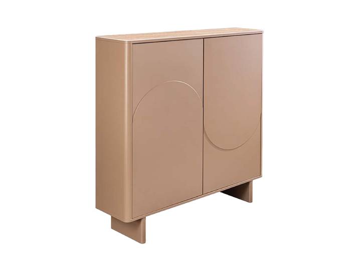 Design Highboard „Savoy“ mit Keramikplatte Travertin Invicta Interiors