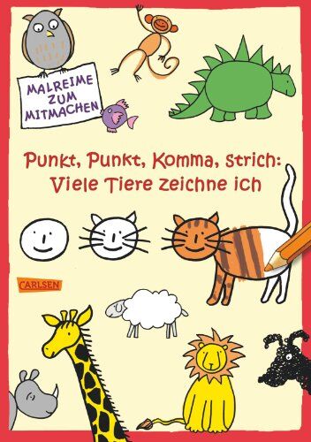 Katja Mensing - Punkt, Punkt, Komma, Strich: Viele Tiere zeichne ich - Preis vom 13.10.2026 11:25:28 h