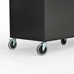 RAUM.FREUNDE TV-Lowboard Edge Lack Schwarz