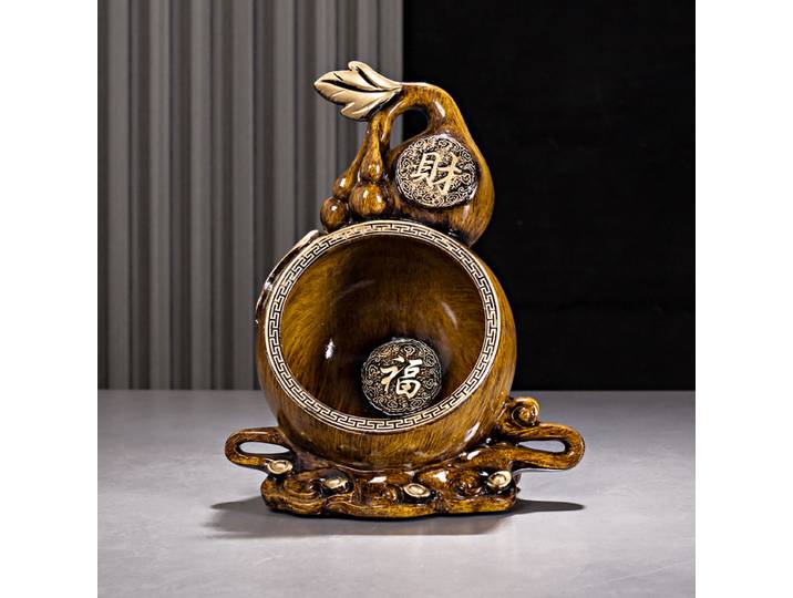 Boîte de rangement de gourde de Style chinois, décoration de bureau d'entrée, ornement porte-bonheur Feng Shui pour décoration de salon et de maison, nouvelle collection