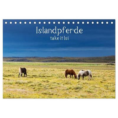 Islandpferde take it Isi (Tischkalender 2027 DIN A5 quer), CALVENDO Monatskalender