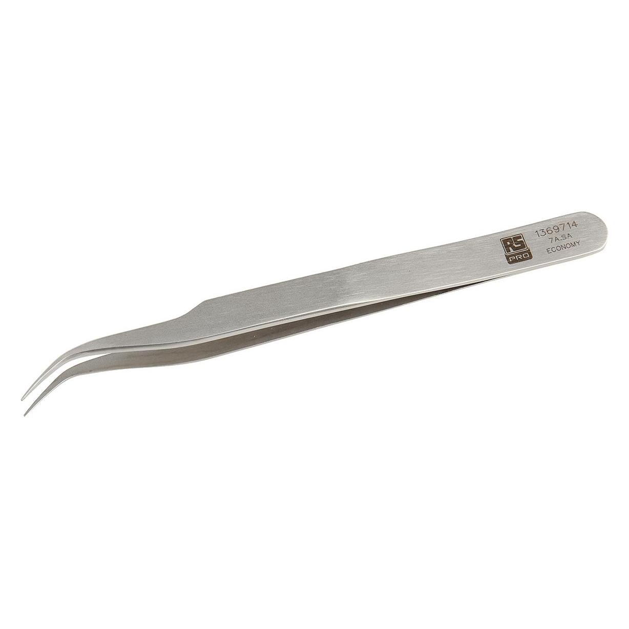 RS PRO Premium economy tweezers curved 120mm (7A.SA.6)