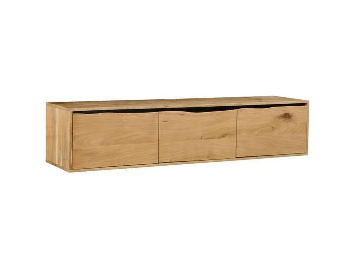 Livetastic Lowboard, Schwarz, Akazie, Holz, Akazie, vollmassiv, Holz, 160x35x40 cm, Typenauswahl, Holzmöbel, Kleinmöbel Holz, Holzkommoden, Lowboards Holz