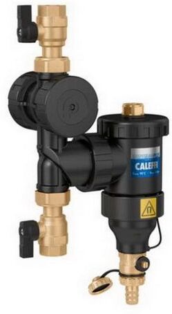 Caleffi Dirtmag Schlammabscheider 545376 1", Technopolymer-Gehäuse, mit Magnet, Schmutzfänger