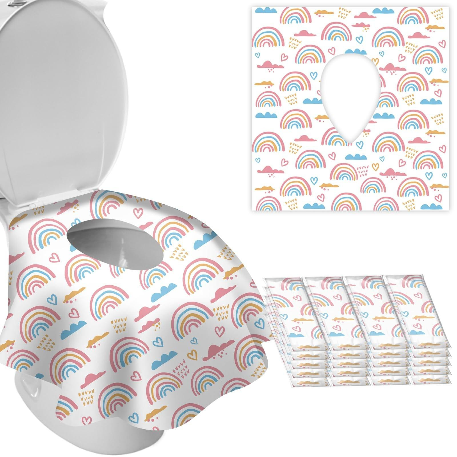 Merkloze wegwerp toiletbrilhoezen - XL formaat - waterdicht en antislip