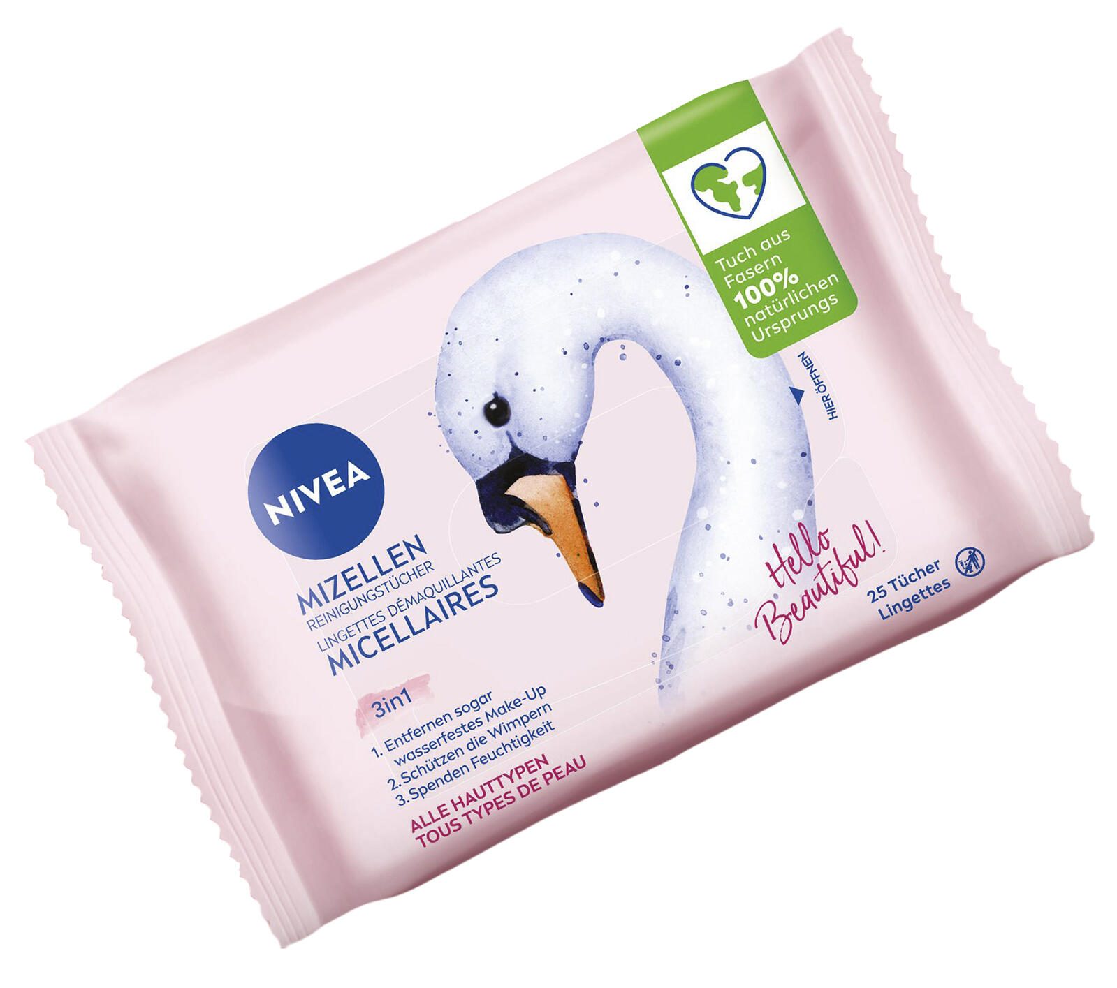 NIVEA MIZELLEN 3in1 feuchte Reinigungstücher 25 St. 89252