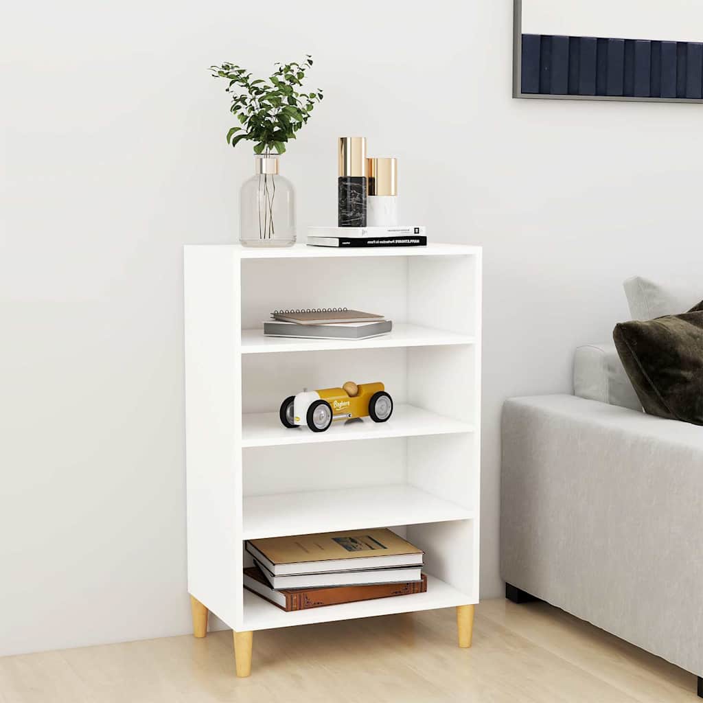 vidaXL Aparador 57x35x90 cm contraplacado branco Blanco