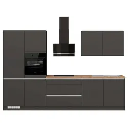 Impuls Küchenzeile IP 3150 Dekor Grau Graphit