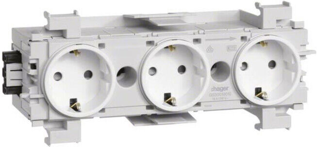 Tehalit Prise triple avec connexion/clamp Wago GS3001 vws (GS30019016)
