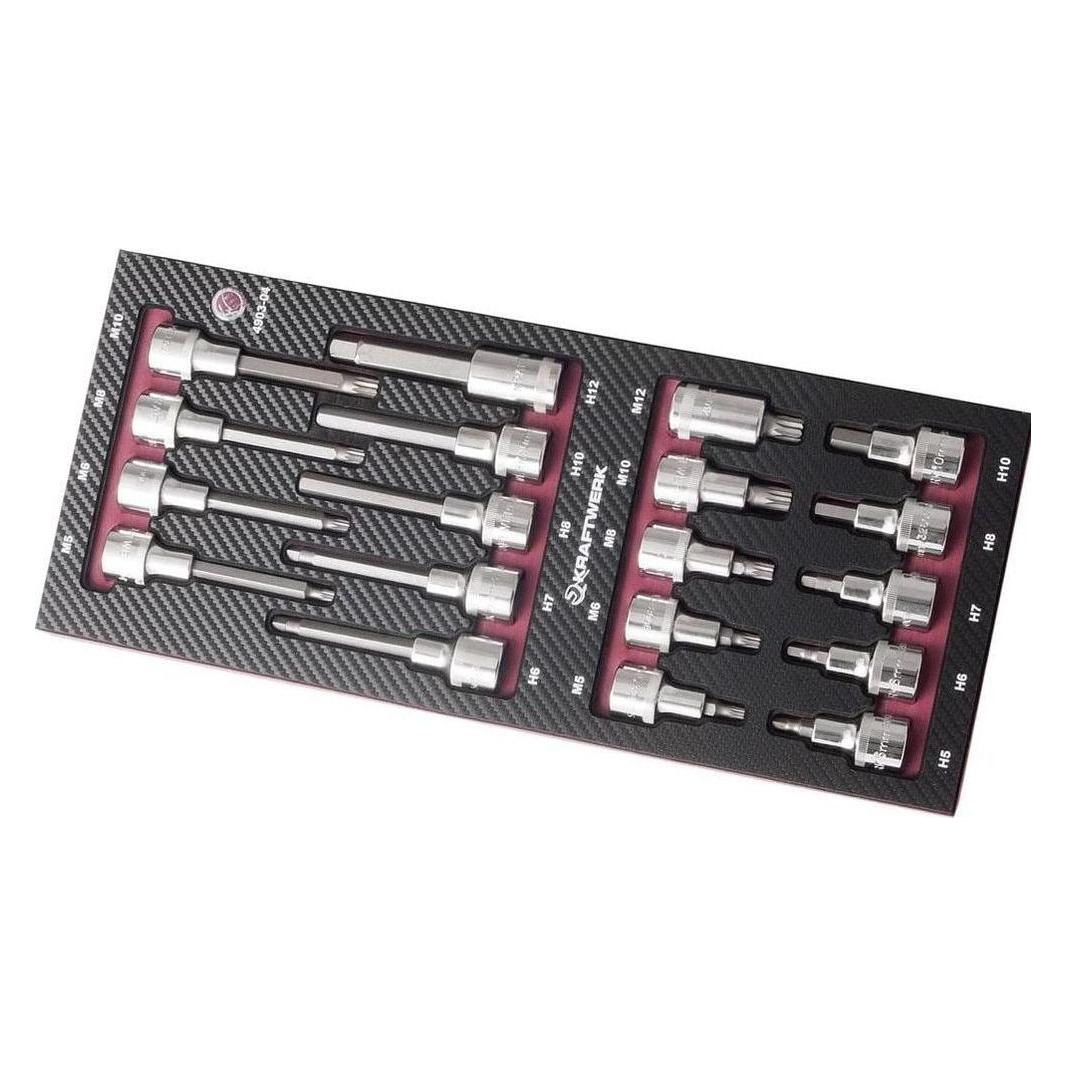 Kraftwerk 19-t. EVA3 Bit-Stecknusssatz 1/2" (4903-04)