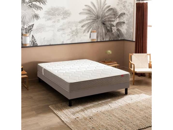 Ensemble sommier et matelas 80x200 cm ressorts ensachés ferme Epeda Itinéraire