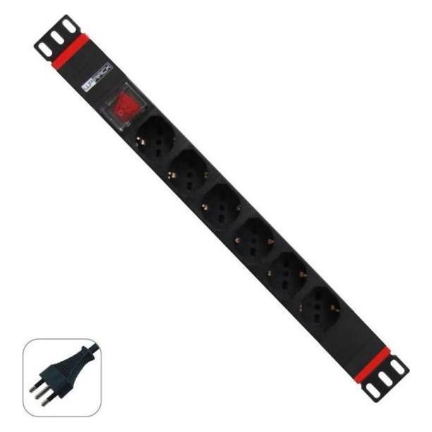 Eminent WP WPN-PDU-I01-06 Stromverteilungseinheit (PDU) 6 Steckdose(n) AC 1,5U Schwarz (WPN-PDU-I01-06)