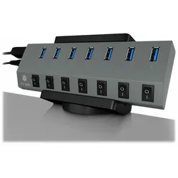 ICY BOX USB-Hub- und Steckdosenleisten-Halterung mit Kabelmanagment