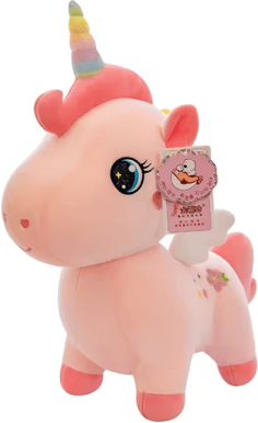 Uplift Curations UnicornDream Plush Anime Unicorn Pillow Cute Embroidery Pony Cushion For Room & Birthday Gift pink Unicorn 11.8 In