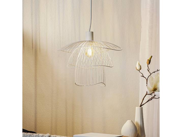 Papillon Pendelleuchte XS White - Forestier Papillon XS - Wohnzimmer - Design - Metall - Einflammig