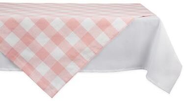DII Pink Buffalo Check Table Topper