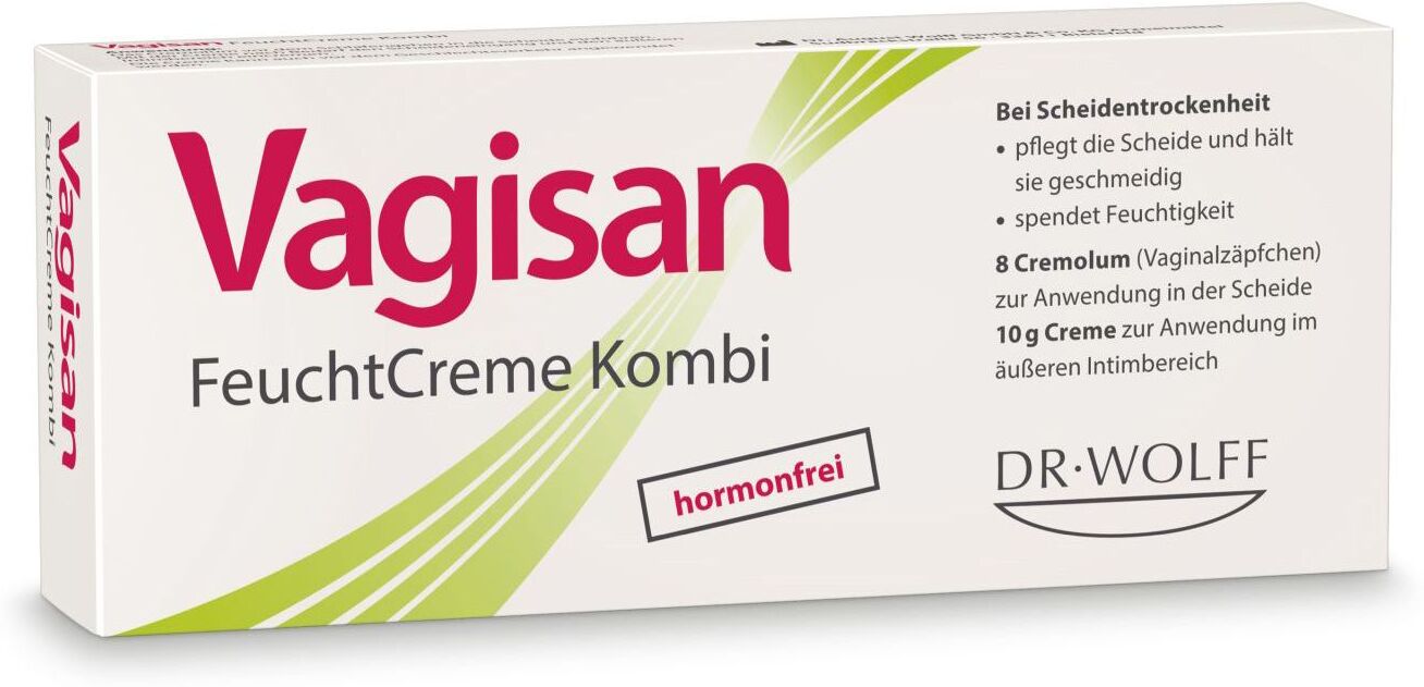 Vagisan FeuchtCreme Kombi: Hormonfreie Vaginalzäpfchen und Vaginalcreme bei Scheidentrockenheit Kombipackung 1 St 1 St Kombipackung