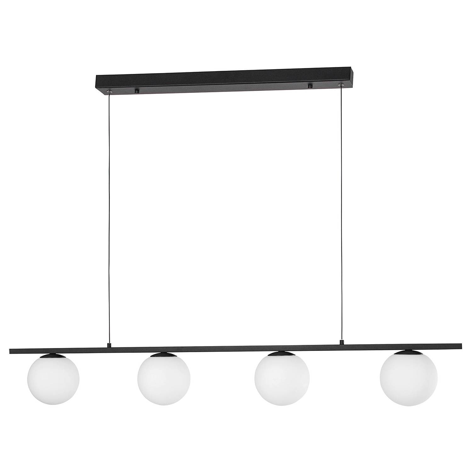 home24 Hanglamp Joline type B zwart, aluminium en LED